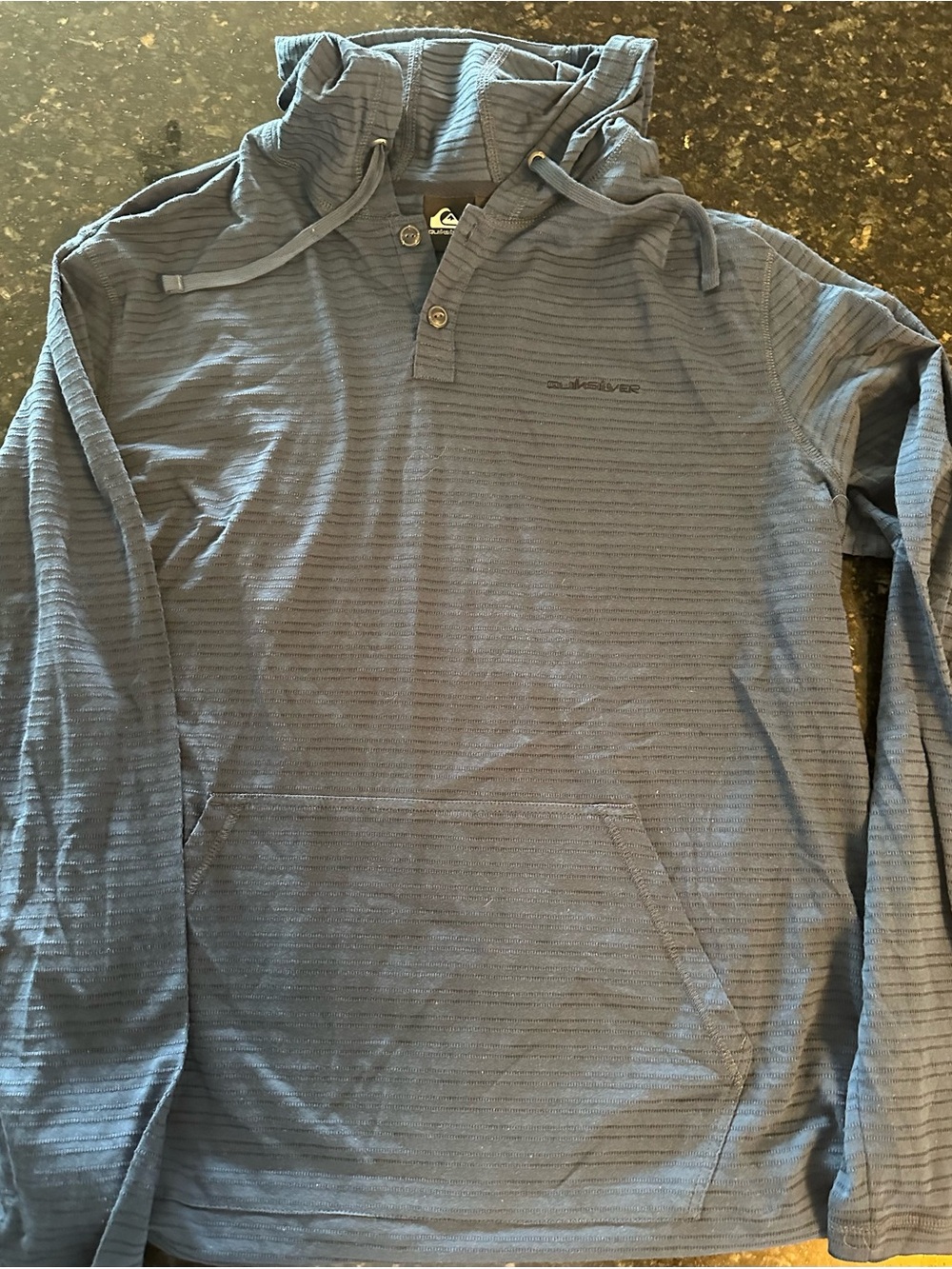 Quiksilver Men's Hooded Henley Pullover - Slate